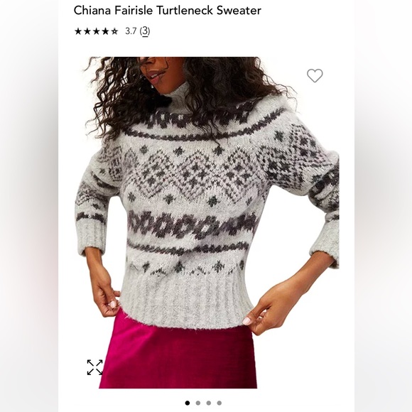 Veronica Beard Chiana Fair Isle Sweater medium new - Picture 1 of 10
